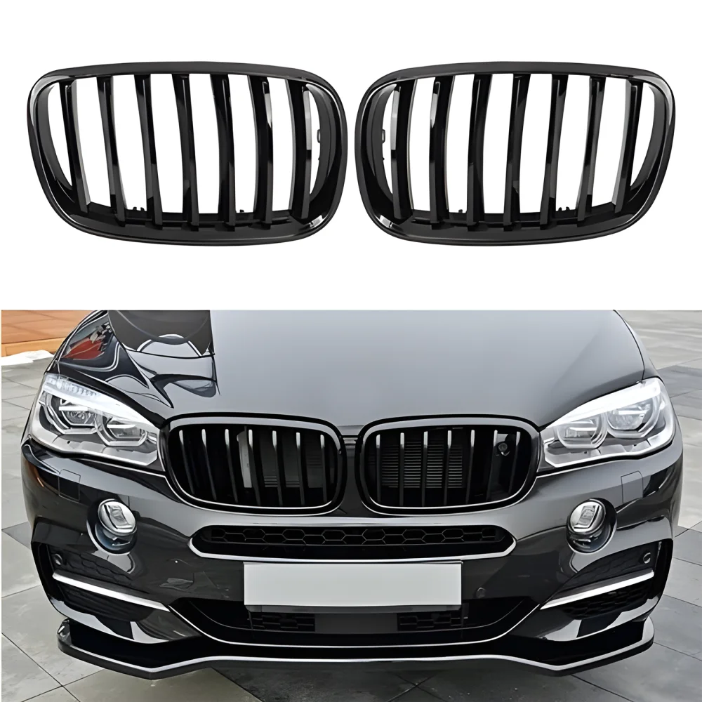 Drs Tuning Bmw X5 E70/E71/E72 Ön Panjur Böbrek Parlak Siyah Piano Black Düz Model 2007-2013