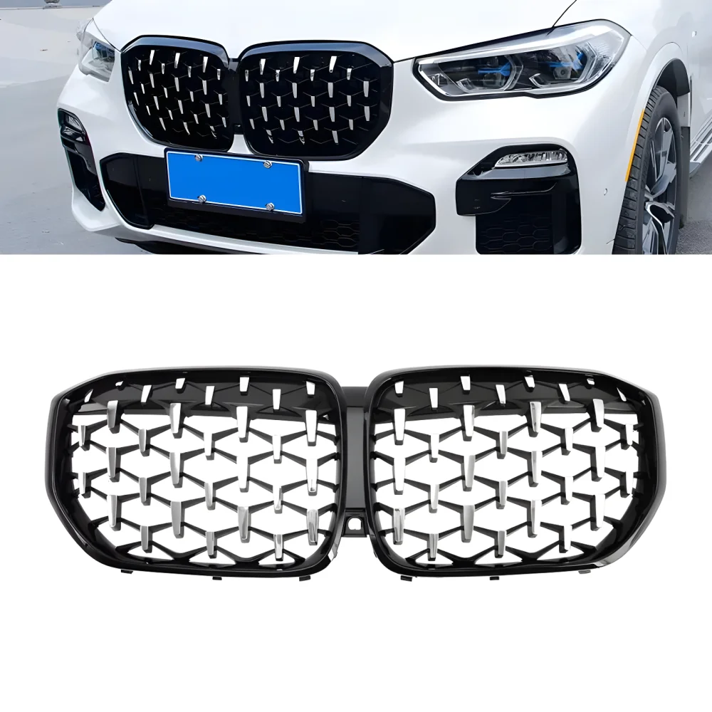 Drs Tuning Bmw X5 G05 Ön Panjur Böbrek Parlak Siyah Çerçeveli Krom Diamond Model 2018 Üzeri