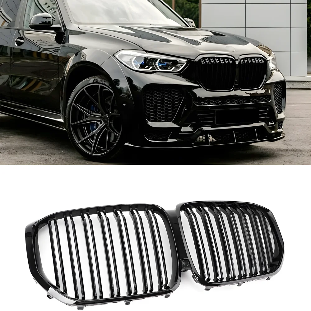 Drs Tuning Bmw X5 G05 Ön Panjur Böbrek Parlak Siyah Piano Black M X5 Model 2018 Üzeri
