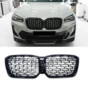BMW X4 2014-2018 (F26) uyumlu G01 Ön Panjur Böbrek Parlak Siyah Çerçeveli Krom Diamond Model 2018 Üzeri modelleri DRS Tuning'de. Kaliteli malzeme, hızlı kargo