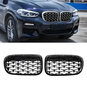 BMW X3 2010-2017 (F25) uyumlu F25 Ön Panjur Böbrek Parlak Siyah Piano Black Diamond Model 2011-2013 modelleri DRS Tuning'de. Kaliteli malzeme, hızlı kargo ve