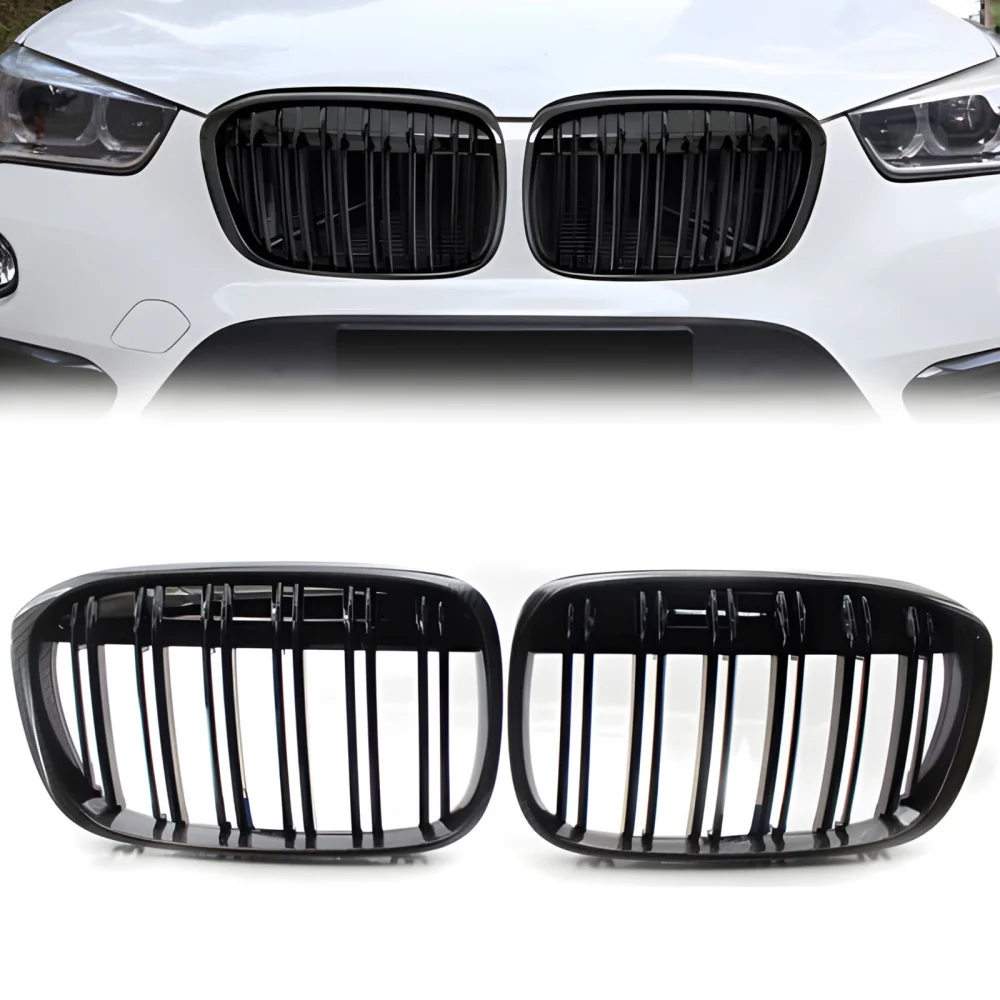 S-Dizayn Bmw X1 F48/F49 Ön Panjur Böbrek Parlak Siyah Piano Black M X1 Model 2016 Üzeri