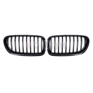 S-Dizayn Bmw 5 Serisi F10/F11/F18 Ön Panjur Böbrek Parlak Siyah Piano Black Düz Model 2010-2016 thumb 3