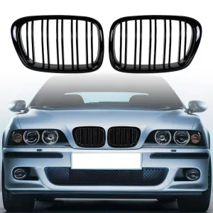 BMW 5 Serisi 1995-2004 (E39) uyumlu E39 Ön Panjur Böbrek Parlak Siyah Piano Black M5 Model 1996-2003 modelleri DRS Tuning'de. Kaliteli malzeme, hızlı kargo ve