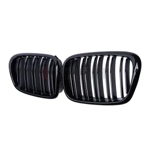 Drs Tuning Bmw 5 Serisi E39 Ön Panjur Böbrek Parlak Siyah Piano Black M5 Model 1996-2003 - Görsel 3