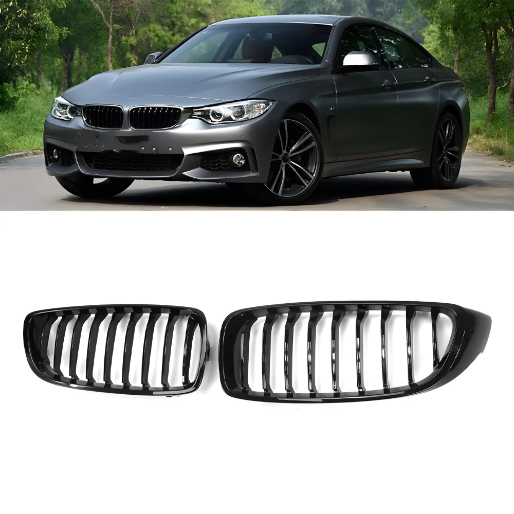 Drs Tuning Bmw 4 Serisi F32/F33/F36 Ön Panjur Böbrek Parlak Siyah Piano Black Düz Model 2012-2017