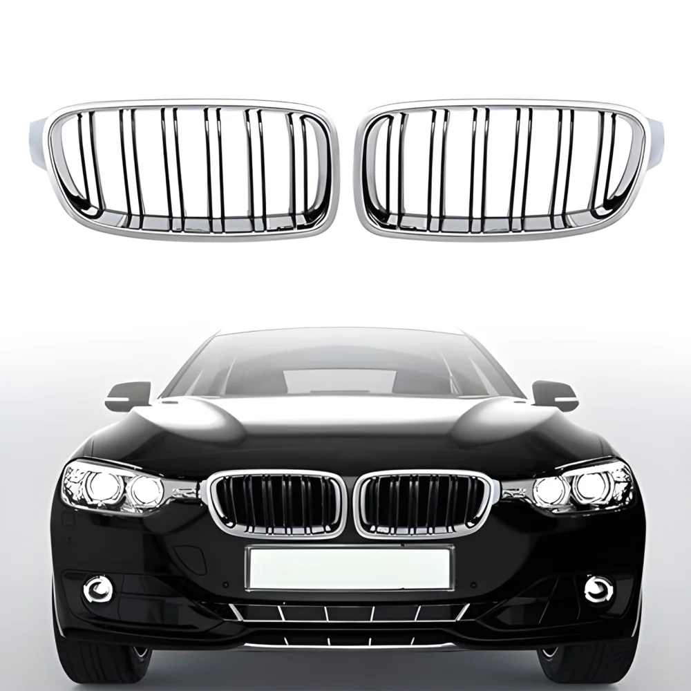 Drs Tuning Bmw 3 Serisi F30/F31/F35 Ön Panjur Böbrek Parlak Krom M3 Model 2012-2017