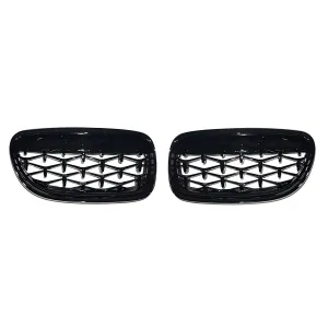 Drs Tuning Bmw 3 Serisi E90/E91 Ön Panjur Böbrek Parlak Siyah Piano Black Diamond Model 2009-2012 - Görsel 3