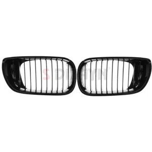 S-Dizayn Bmw 3 Serisi E46 Ön Panjur Böbrek Parlak Siyah Piano Black M3 Model 2002-2005 thumb 3