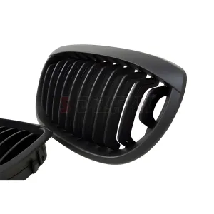 Drs Tuning Bmw 3 Serisi E46 Coupe Ön Panjur Böbrek Parlak Siyah Piano Black Düz Model 1999-2001 - Görsel 5