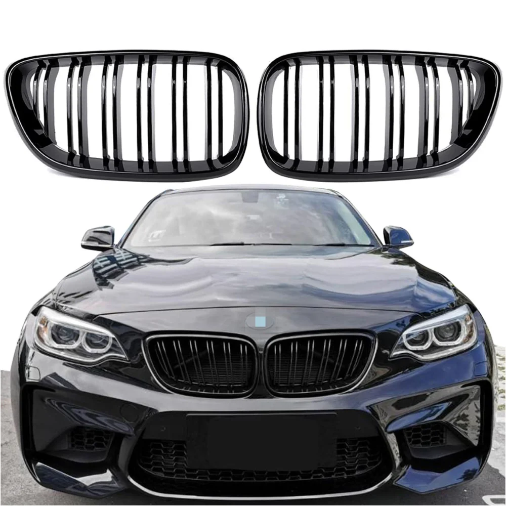 Drs Tuning Bmw 2 Serisi F22 Ön Panjur Böbrek Parlak Siyah Piano Black M2 Model 2014-2017