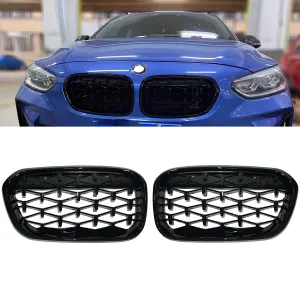 BMW 1 Serisi 2011-2019 (F20) uyumlu F20/F21 Ön Panjur Böbrek Parlak Siyah Piano Black Diamond Model 2015-2019 modelleri DRS Tuning'de. Kaliteli malzeme, hızlı