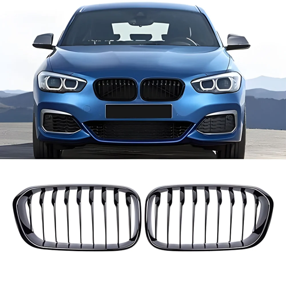 Drs Tuning Bmw 1 Serisi F20/F21 Ön Panjur Böbrek Parlak Siyah Piano Black Düz Model 2015-2019