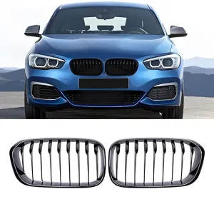 Drs Tuning Bmw 1 Serisi F20/F21 Ön Panjur Böbrek Parlak Siyah Piano Black Düz Model 2015-2019
