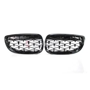 Drs Tuning Bmw 1 Serisi F20/F21 Ön Panjur Böbrek Parlak Siyah Piano Black Diamond Model 2011-2015 - Görsel 3