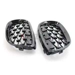 Drs Tuning Bmw 1 Serisi F20/F21 Ön Panjur Böbrek Parlak Siyah Piano Black Diamond Model 2011-2015 - Görsel 4