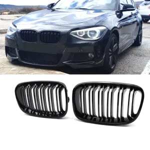 Drs Tuning Bmw 1 Serisi F20/F21 Ön Panjur Böbrek Parlak Siyah Piano Black M1 Model 2011-2015