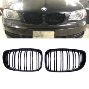 Drs Tuning Bmw 1 Serisi E81/E87 Ön Panjur Böbrek Parlak Siyah Piano Black M1 Model 2008-2012