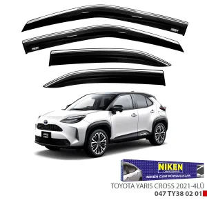 Toyota Yaris Cross 2021 Sonrası Kromlu Cam Rüzgarlığı NikenDRS Tuning kalitesiyle tanışın! Özel olarak Toyota  model araçlar için üretilen bu ürün, otomobiliniz