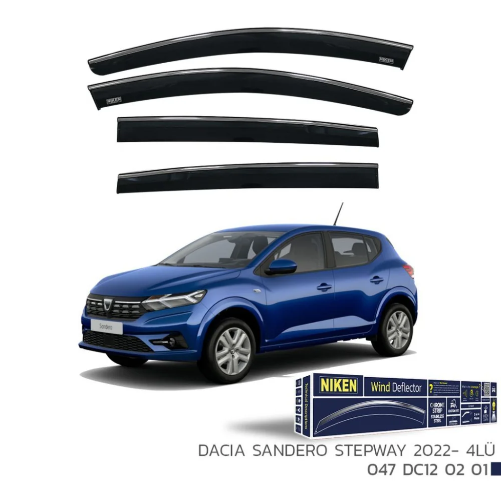 Dacia Sandero Uyumlu Kromlu Cam Rüzgarlığı -2022  Parça