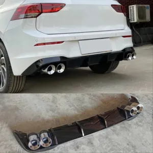 Boğaziçi uyumlu Volkswagen Golf 8 ''R'' Difüzör (Piano Black) - 4 Egzoz Parça modelleri DRS Tuning'de. Kaliteli malzeme, hızlı kargo ve güvenli alışverişle
