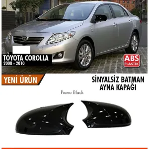 Corolla E140 Uyumlu Batman Ayna Kapağı Piano Black 2008 - 2010 (Sinyalsiz) ParçaDRS Tuning kalitesiyle tanışın! Özel olarak Toyota E140 model araçlar için üreti