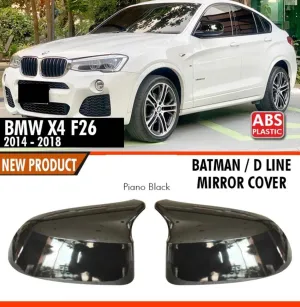 Bmw X4 Uyumlu F26 2014-2018 Batman Ayna Kapağı Parlak Siyah ParçaDRS Tuning kalitesiyle tanışın! Özel olarak BMW F26 model araçlar için üretilen bu ürün, otomob