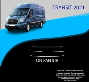 Transit Uyumlu 2021 Krom Ön Panjur 4 Parça. Parça Transit (2019+)