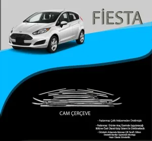 Ford Fiesta Uyumlu Krom Cam Çerçevesi 2008-2019 ArasıDRS Tuning kalitesiyle tanışın! Özel olarak Ford  model araçlar için üretilen bu ürün, otomobilinizin hatla