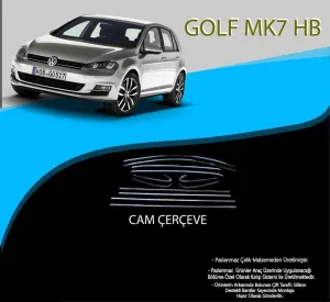 Volkswagen Golf Uyumlu Mk7 Hatchback Krom Cam Çerçevesi 12 Parça Golf 7 - 7,5 (2012-2020)DRS Tuning kalitesiyle tanışın! Özel olarak Volkswagen MK7 model araçla
