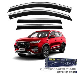 Chery Tiggo 8/8 Pro Kromlu Cam Rüzgarlığı 4LüDRS Tuning kalitesiyle tanışın! Özel olarak Chery  model araçlar için üretilen bu ürün, otomobilinizin hatlarına sp
