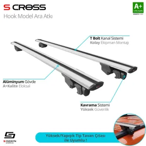 Bmw 5 Uyumlu Serisi Touring (F11) 2010-2017 Hook Anahtarsız Model Gri Ara Atkı A+ Kalite Parça