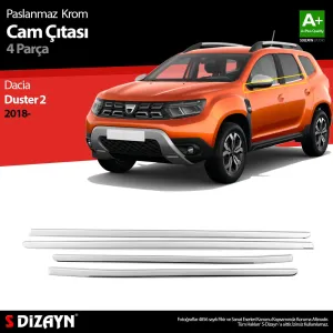 S-Dizayn Dacia Duster Krom Cam Çıtası 4 Prç. 2018-2024Araca &Ouml;zel Krom Aksesuar&Uuml;r&uuml;n &Ouml;zellikleri:Krom &uuml;r&uuml;nler ara&ccedil; &uuml;zeri