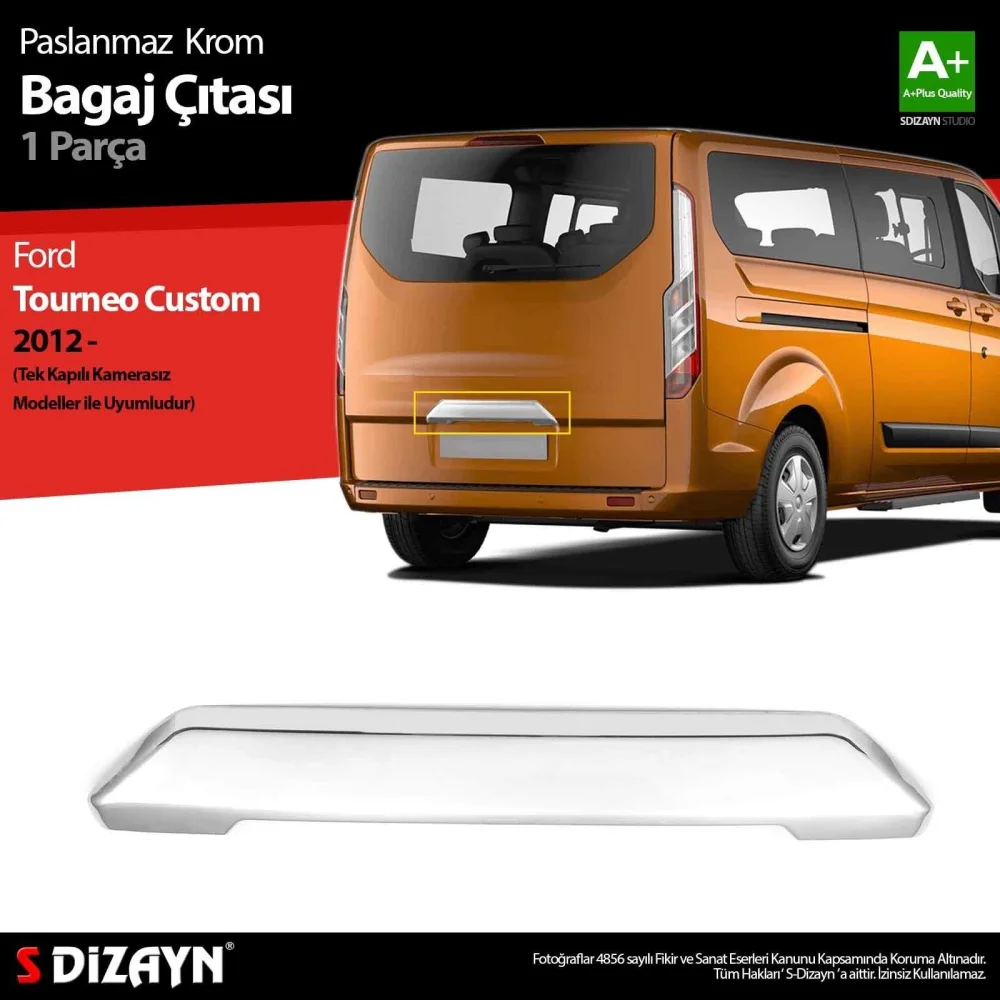 Drs Tuning Ford Tourneo Custom Krom Bagaj Çıtası 2012-2023 (Kamerasız)