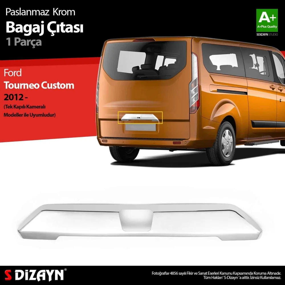 Drs Tuning Ford Tourneo Custom Krom Bagaj Çıtası 2012-2023 (Kameralı)