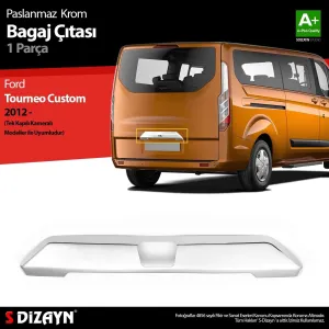 S-Dizayn Ford Tourneo Custom Krom Bagaj Çıtası 2012-2023 (Kameralı)Araca &Ouml;zel Krom Aksesuar&Uuml;r&uuml;n &Ouml;zellikleri:Krom &uuml;r&uuml;nler ara&ccedi