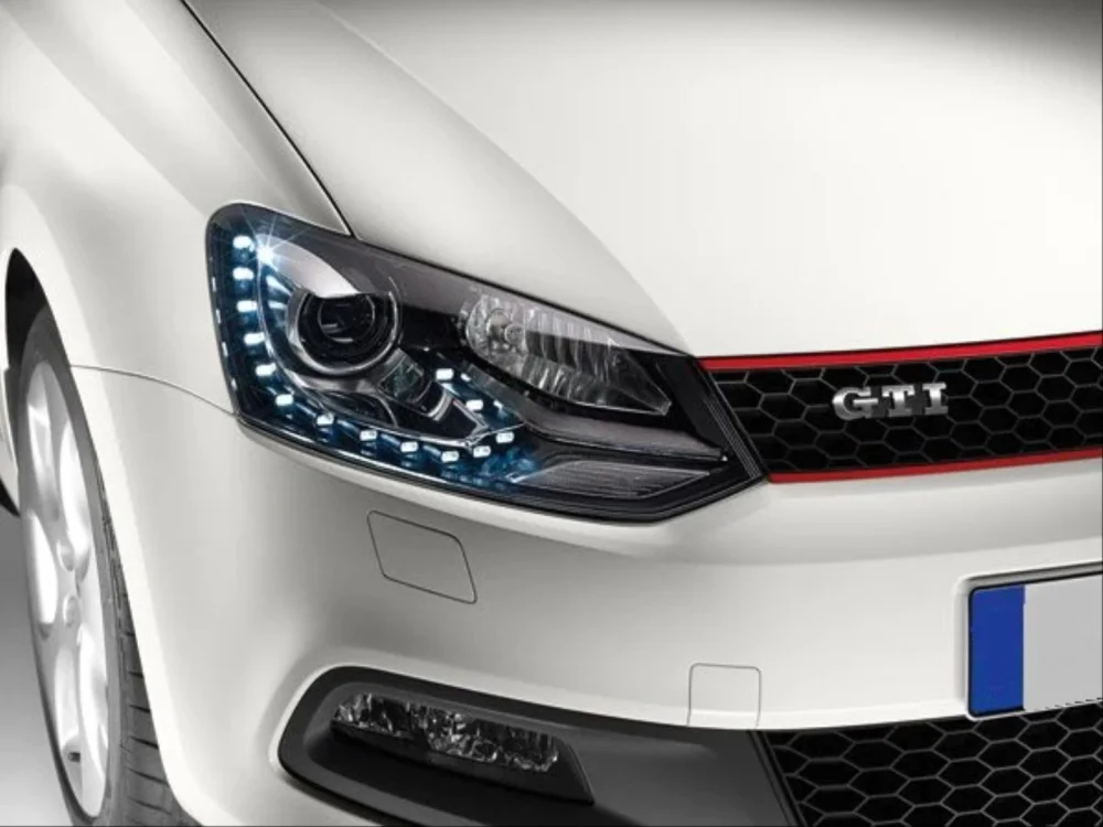 Polo 2010-2017 Uyumlu Uyumlu Silver Gti Görünüm LED Far Parça
