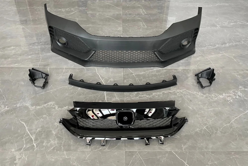 Drs Tuning City 2021+ Uyumlu İçin Uyumlu Type-R Ön Tampon & Panjur Parça