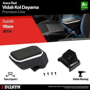 S-Dizayn Suzuki Vitara ABS Vidalı Kol Dayama Kolçak Gri 2015-2019 A+Kalite						                Araca &Ouml;zel Ge&ccedil;me Kol&ccedil;ak&bull; Aracınızın kons