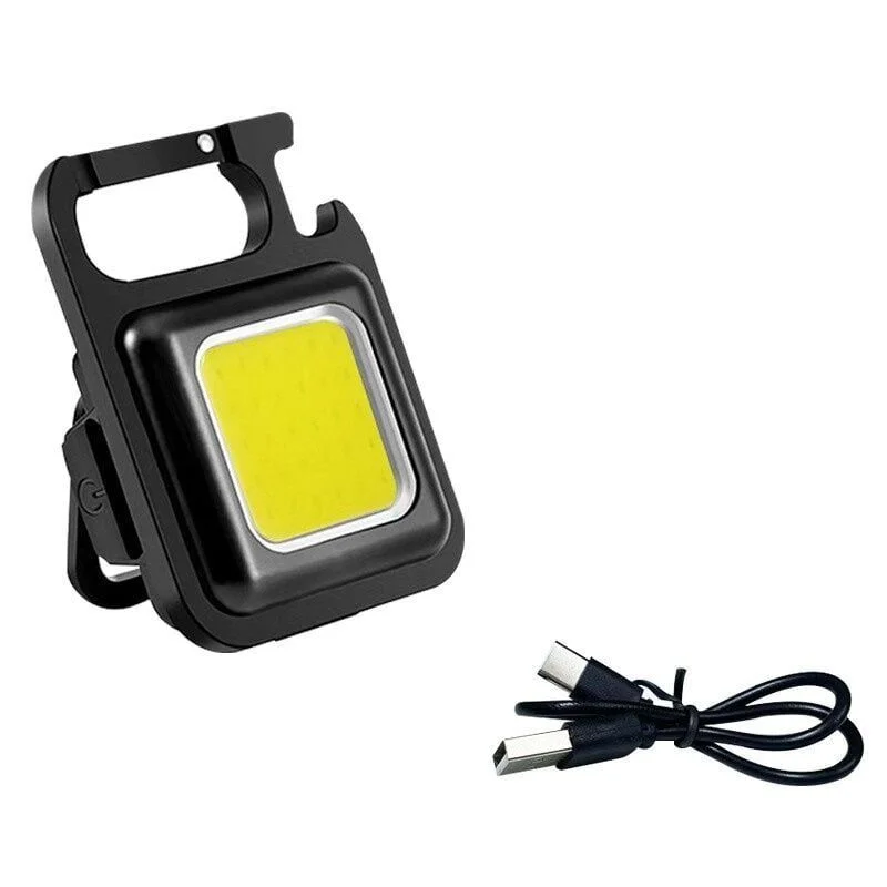 Drs Tuning LED Işıklı Uyumlu Flash Özellikli 4 Modlu Cob Anahtarlık El Feneri Anah14 Parça