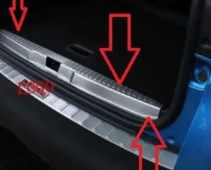 Renault Captur Uyumlu 2014 2017 Arka Tampon Eşiği Krom ParçaDRS Tuning kalitesiyle tanışın! Özel olarak Renault  model araçlar için üretilen bu ürün, otomobilin
