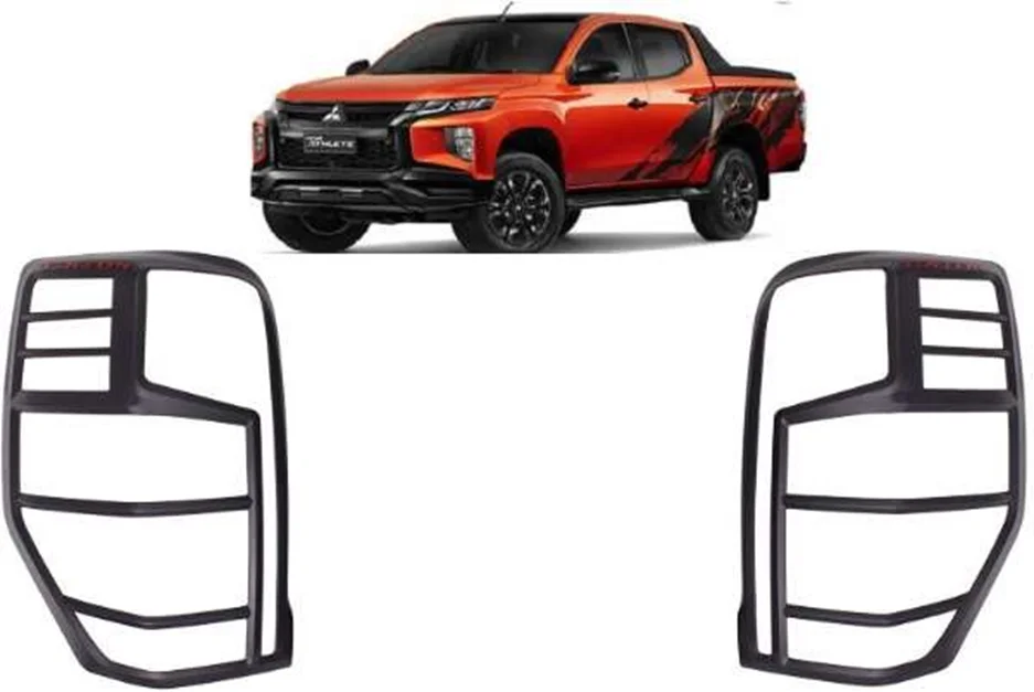 Mitsubishi L200 Uyumlu 2019 Sonrası Arka Stop Kaplama ABS Siyah Parça