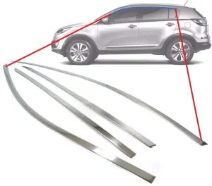 Kia Sportage Uyumlu 2010 2014 Cam Üst Çıtası Krom ParçaDRS Tuning kalitesiyle tanışın! Özel olarak Kia  model araçlar için üretilen bu ürün, otomobilinizin hatl