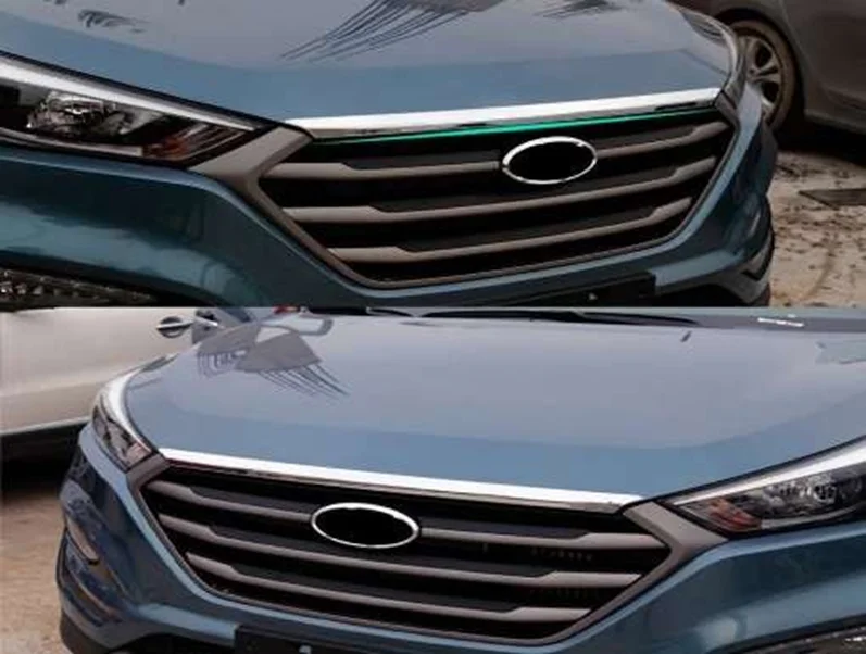 Hyundai Tucson Uyumlu 2015 2020 Ön Kaput Koruma Krom Parça