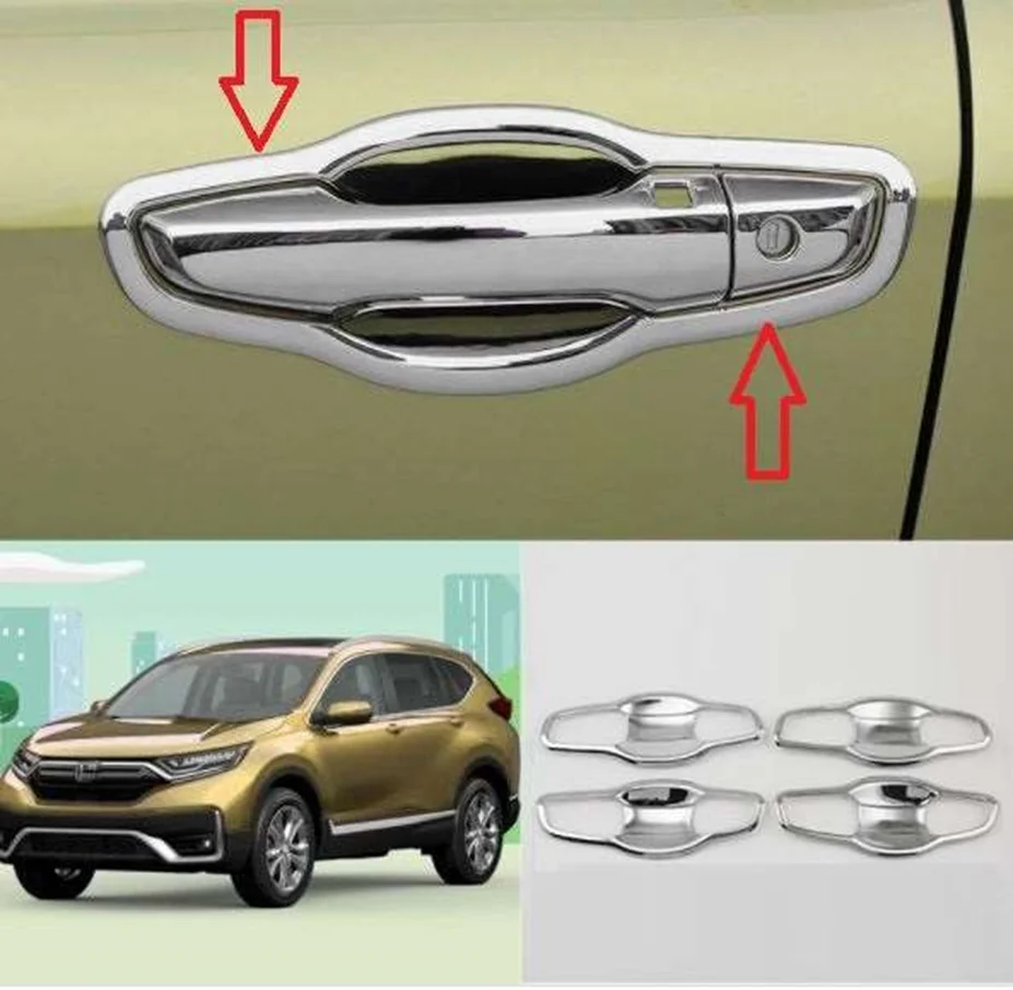 Honda Cr-V Uyumlu 2018 Sonrası Dış Kapı Kolu İç Kaplama ABS Krom Parça