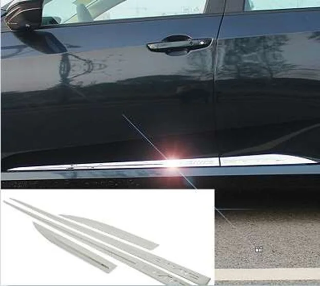 Honda Civic Uyumlu 2016 Sonrası Yan Kapı Çıtası Krom Parça