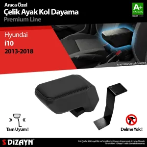 Drs Tuning Hyundai İ10 Kol Dayama Kolçak Çelik Ayaklı Abs Siyah 2013-2018 A+Kalite