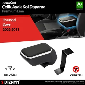 Drs Tuning Hyundai Getz Kol Dayama Kolçak Çelik Ayaklı Abs Gri 2002-2011 A+Kalite