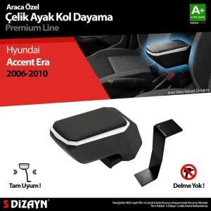 S-Dizayn Hyundai Accent Era Kol Dayama Kolçak Çelik Ayaklı ABS Gri 2005-2011 A+Kalite						                Araca &Ouml;zel &Ccedil;elik Ayaklı Kol&ccedil;ak
&bu