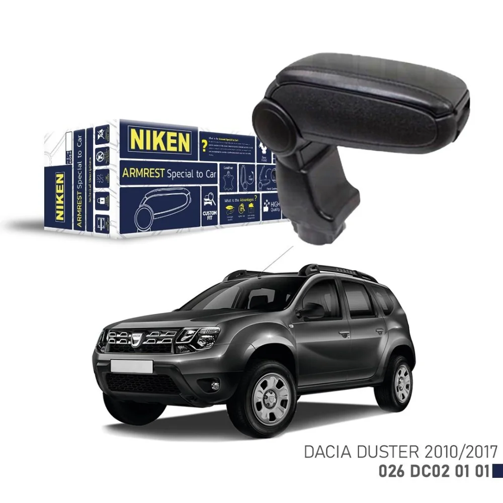 Dacia Duster Uyumlu 2010-2017 Araca Özel Kol Dayama Kolçak Siyah  Parça